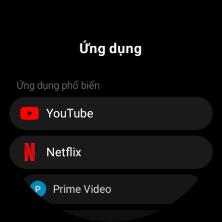 Danh sách Ứng dụng trên đồng hồ Wear OS — YouTube, Netflix, Prime Video và các ứng dụng TV khác sẵn sàng để gán cho một nút
